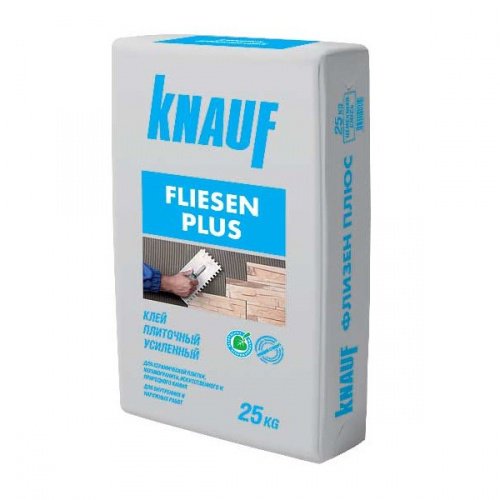 Клей для плитки цементный Knauf Fliesen Plus серый 25 кг
