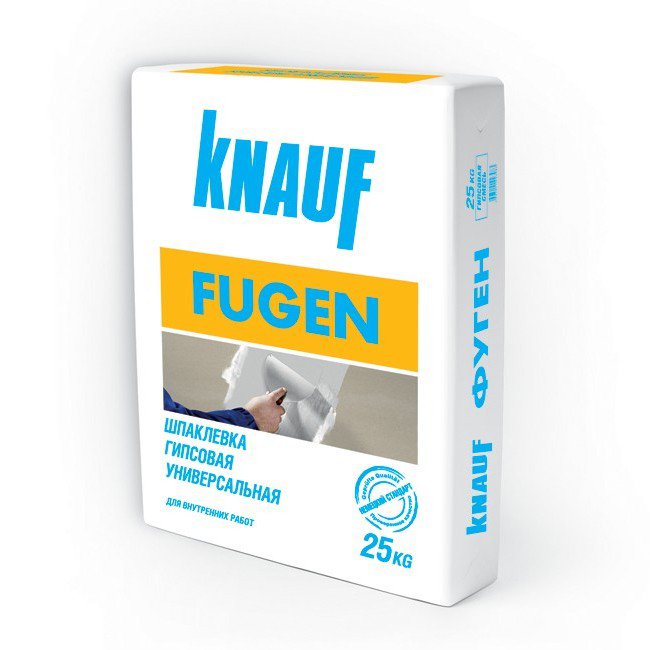 Шпатлевка для внутреннего применения гипсовая Knauf fugen серый 25 кг