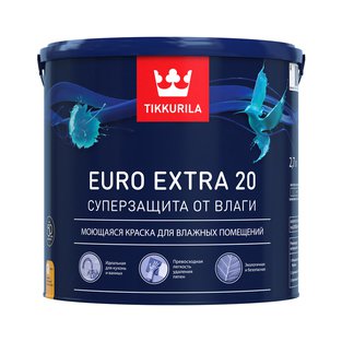 Краска латексная TIKKURILA ЕВРО-20/EXTRA-20 основа С (9 л)