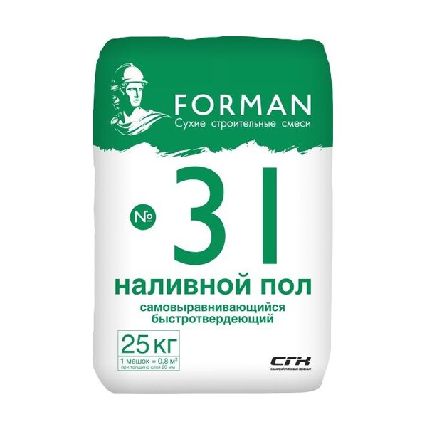 Пол наливной для внутреннего применения Forman 31 25 кг
