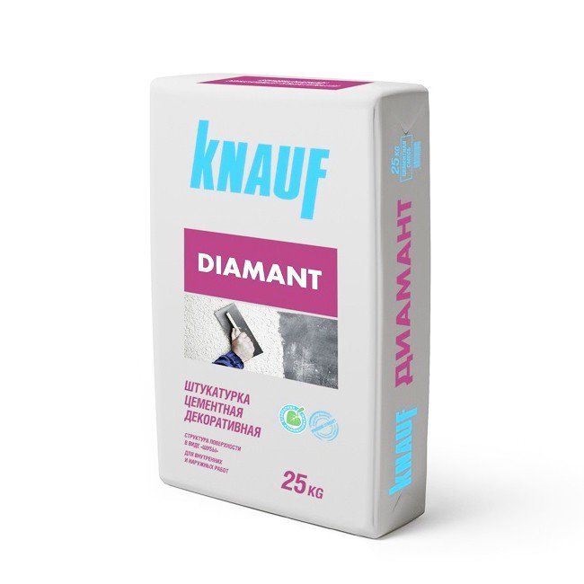 Штукатурка цементная Knauf Diamant белый 25 кг